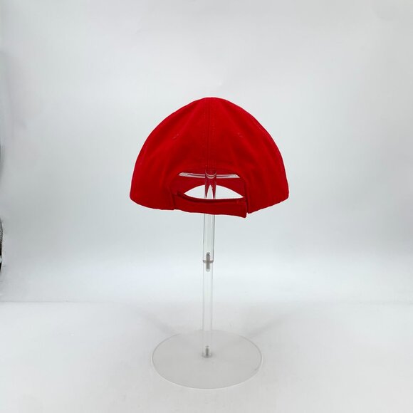 GM0508 Balenciaga Red logo letter embroidered cotton baseball cap hat with 59cm main image 8